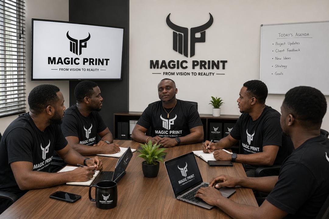 The Magic Print team in Kigali